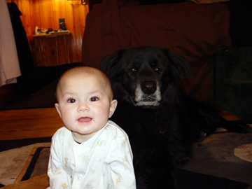 Feb. 2006 - Zoe (6 mnths) & Othello (7 yrs)